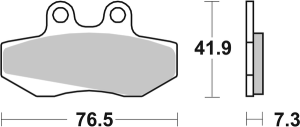 Hf Street Ceramic Organic Brake Pads