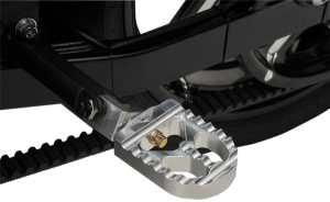 Adjustable Serrated Billet Footpegs Black