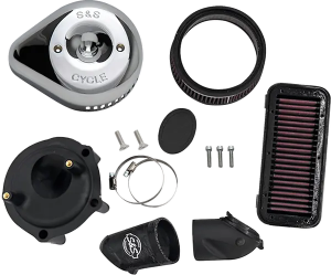 Stealth Air Cleaner Kit With Cover Silver 