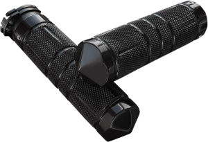 Knurled Diamond Custom Grips Black