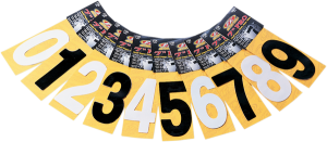 Pro Numbers White, 1, nordicamoto.ro