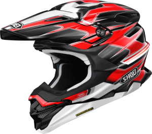 Casca SHOEI VFX-WR 06 SPARKLE TC-1 Negru/Rosu/Alb