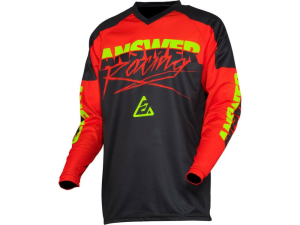 Tricou Answer Syncron Pro Glow Red/Black/Hyper Acid