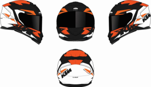 Casca KTM STORM Orange/Black/White
