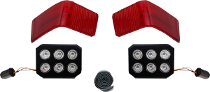 Led Tour-pak Run/brake Lights With Lenses Red