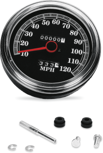 5(r) Fl-style 2:1 Speedometer Black