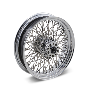 Rear Wheel 18x3.5 80-spoke Chrome Silver