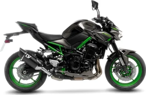 Tobă de eșapament LeoVince LV-14 R Black Edition Slip-On pentru Kawasaki Z900, 5, nordicamoto.ro