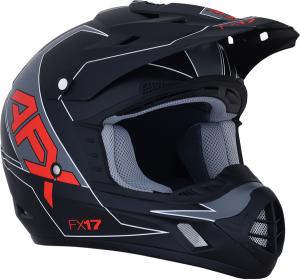 Helmet Fx17 M-red/blk Sm Red
