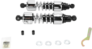412 Series Cruiser Shocks Black, Chrome