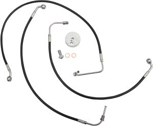 Black Braided Brake Line Kit Black Standard, 1, nordicamoto.ro