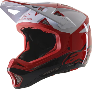 Casca MTB Alpinestars Missile Pro Glossy Red/White