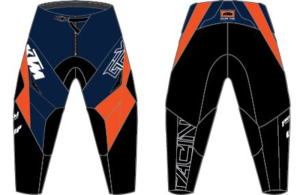 Pantaloni Copii KTM Gravity-FX Blue/Orange