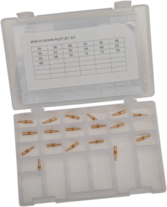 A-bax Precision Keihin-style Pilot Jet Dealer Kit Brass, 1, nordicamoto.ro
