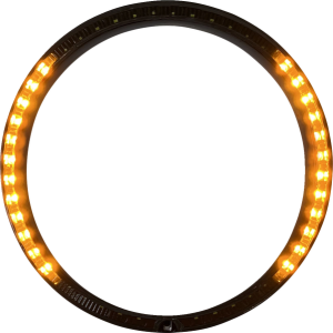Probeam® Turn Signal Ring Trim Amber, White, 3, nordicamoto.ro