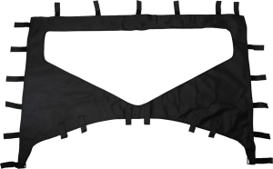 Utv Rear Windscreen Black 