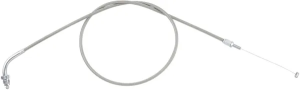 Armor Coat Stainless Steel Throttle/idle Cable For Cruisers Silver