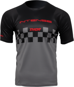 Tricou MTB Thor Intense Assist Chex Black/Gray