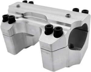 Handlebar Clamp Set Silver, 1, nordicamoto.ro