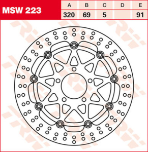 Round Floating Brake Rotor