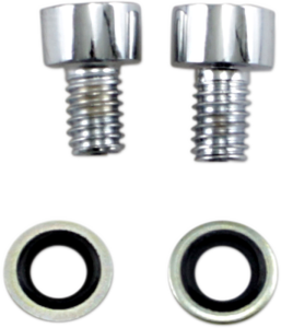Fork Drain Screw Kit Silver, 2, nordicamoto.ro