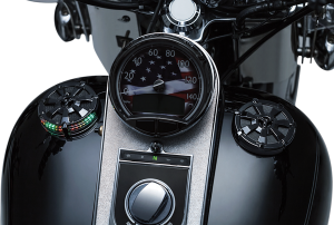 Alley Cat Led Fuel And Battery Gauge Gloss Black, 1, nordicamoto.ro