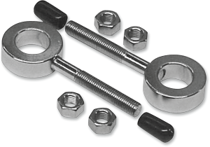 Rear Axle Adjusters Silver, 1, nordicamoto.ro