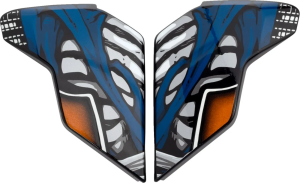 Airflite Helmet Side Plates Black, Blue, Orange 