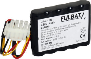 Baterie Lithium Fulbat Robot FL-AL01 18V 2.5Ah 45Wh – Pentru Roboți AL-KO, nordicamoto.ro