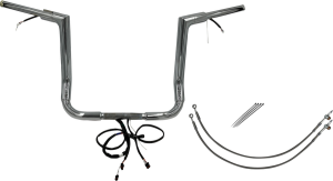 Plug & Play Ez Install 1-1/2(r) Flat Top Handlebar Kit Silver, 2, nordicamoto.ro
