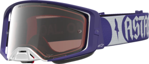 Ochelari Alpinestars Supertech Atrox Albastru/Alb/Lentila Colorata, nordicamoto.ro