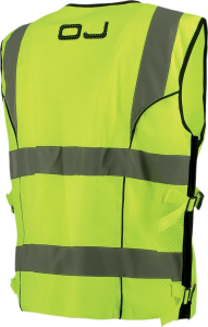 Net Flash Perforated High Visibility Vest Black XS/S, 3, nordicamoto.ro