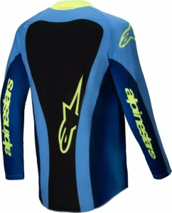 Tricou Alpinestars Techstar Melt Blue/Yellow L, 2, nordicamoto.ro