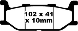 Sfa Series Organic Scooter Brake Pads, 1, nordicamoto.ro