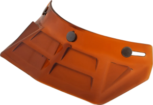 3-snap Vintage Mx Snap On 6-vents Visor Peak Amber Orange, Yellow ONE SIZE, 1, nordicamoto.ro