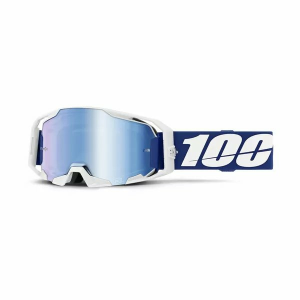Ochelari 100% Armatic White - Blue Mirror