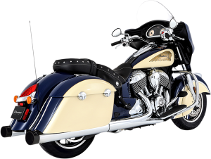 Muffler Slip-on 4(r) Duals For Indian Chief Vintage, Dark Horse Black, 1, nordicamoto.ro
