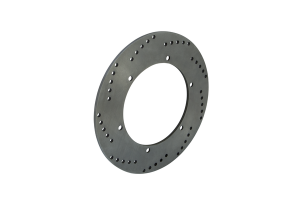 Round Hpsr Solid Brake Rotor Silver, Stainless Steel, Zinc