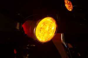 Led Lighted Fang® Front Signal Light Inserts Red, 2, nordicamoto.ro