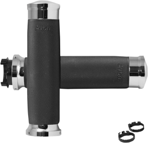 Custom Contour Grips Black, 1, nordicamoto.ro