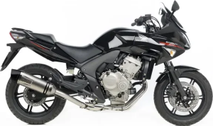Tobă de eșapament LeoVince LV One Evo Slip-On pentru Honda – Oțel inoxidabil, Titanium Look, 2, nordicamoto.ro