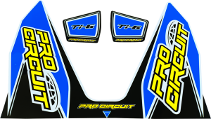 Ti-6 Exhaust Decals Blue