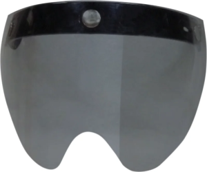 3-snap Vintage Flip Short Shield Dark Smoke Gray