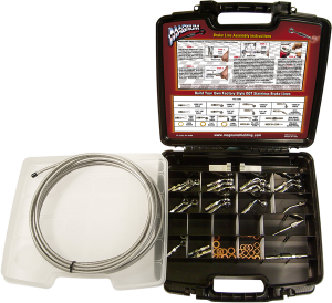 Byo® Build-your-own Dot Brake Line Deluxe Kit Chrome, 1, nordicamoto.ro