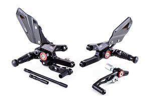 Rearset Black, Red, 1, nordicamoto.ro