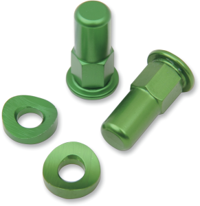 Rim Lock Tower Nut/spacer Set Anodized, Green