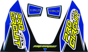 Ti-6 Exhaust Decals Blue