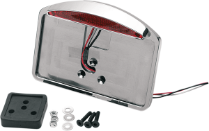 Led Half-moon Taillight/license Plate Mount Chrome