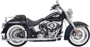 Fishtail True Dual Exhaust System Chrome