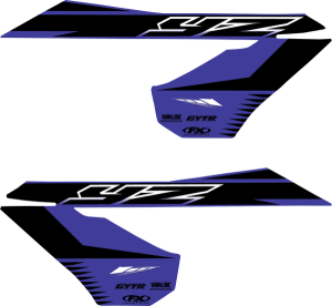 Replacement Oem Tank/shroud Graphics Black, Blue, 3, nordicamoto.ro